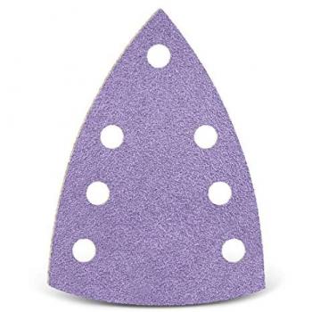 Feuilles Abrasives Purple HD – 150 × 100 mm – 7 trous – Delta – Mix Céramique – Lot 50 – G80
