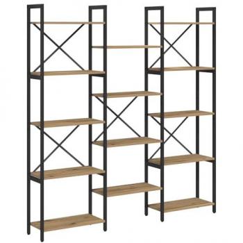 Engineered Oak Artisan 156x25x167.5cm Bookshelf