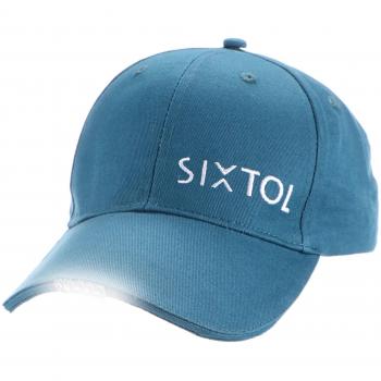 Kšiltovka s LED světlem B-CAP 25lm, nabíjecí, USB, modrá SIXTOL