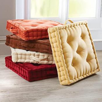 Stortford Cozy Terracotta Velvet Dining Booster by Cooper’s