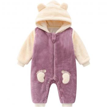 Newborn Cartoon Bear Hoodie Jumpsuit