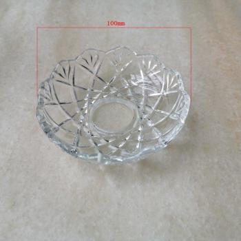 Bandeja Decorativa Lámpara 3 unid. Lote 100 mm Cristal Claro