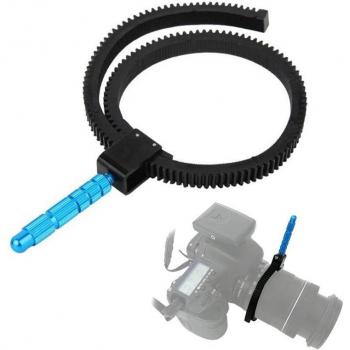 Gear Ring Follow Focus Handle with Adjustable Zoom for Lens