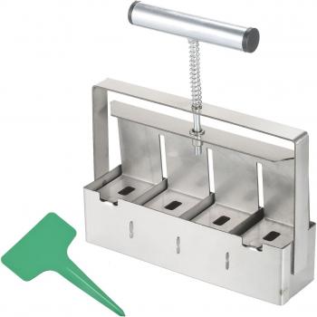 Seedling Soil Block Maker 2-Inch with Dibbles and Plant Labels