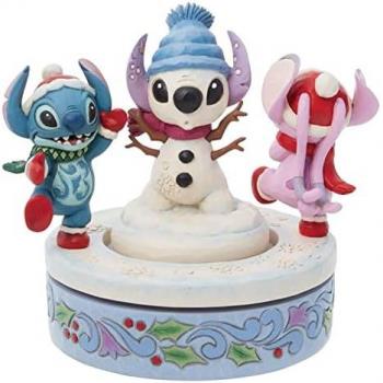 Enesco Jim Shore Disney Stitch & Angel Snowman Construction Kit – 6 Pieces