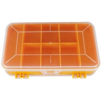 Plastic 13-Grid Screw Organizer Case
