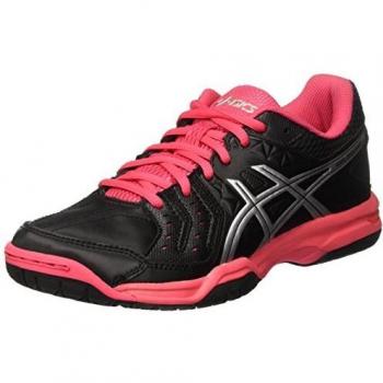 ASICS Damen Gel-Squad Handball Schuhe, Mehrfarbig (Schwarz/Silber/Rouge Red)