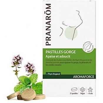Pranarôm Soothing Throat Pastilles 21 Tablets