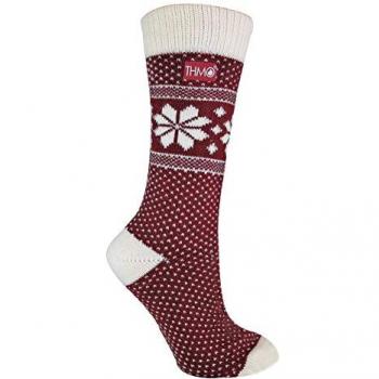 Vintage Nordic Fairisle Style Winter Wool Blend Socks