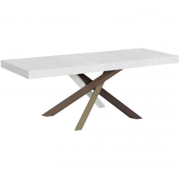 Table Itamoby 90x180/284 Cm Frêne Blanc Extensible