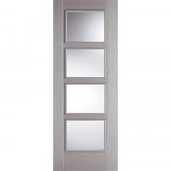 Vancouver Gray 4-Panel Glass Door – 686 mm x 1981 mm