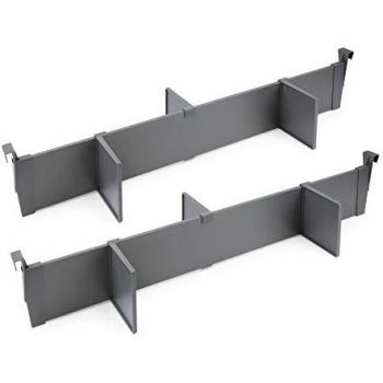 Kit divisori per cassetti, 900 mm, alluminio e tecnoplastica, grigio antracite