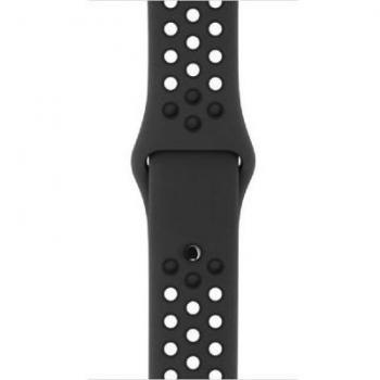 Nike‑Athleten-Armband für die Apple Watch (38 mm) – Dunkelgrau/Schwarz