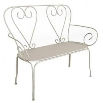 Metallo Giardino Panca Beige – Disponibile