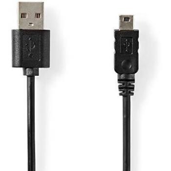 NEDIS Câble USB 1m Mâle A Mini-B 5 Broches 480 Mbps