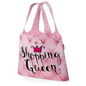 LaVida 395471 Faltbare Shopping-Queen-Tasche „Für Dich“ – Druckknopfschließung