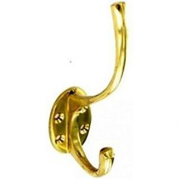 Brass Coat Hook 125mm