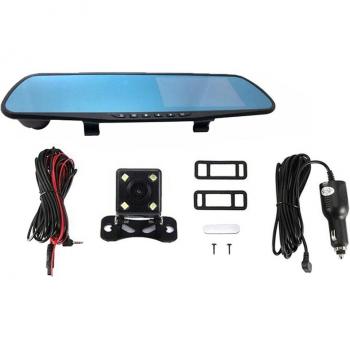 Grabadora de Video para Auto LCD 1080P Doble Cámara