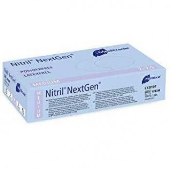 Meditrade 1283M Nitril NextGen Unsterile Handschuhe, Größe Medium, Blau