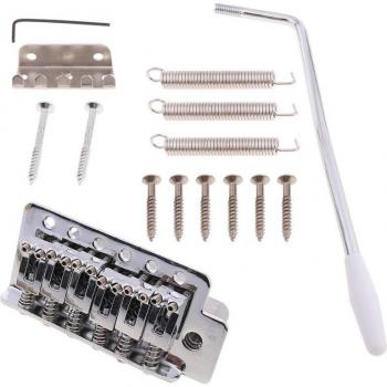 Pont trémolo 6 cordes avec selle plate pour guitare électrique