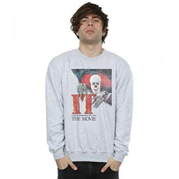 It (1990) Men's Distressed Poster Sweatshirt