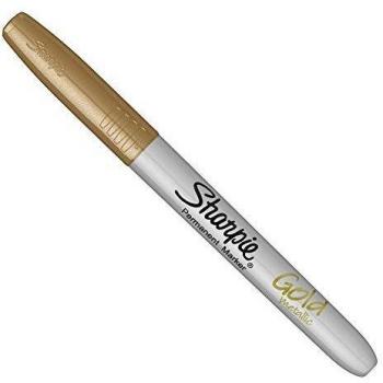 Sharpie Fine Metallic Gold Permanent Marker (12 Pack)