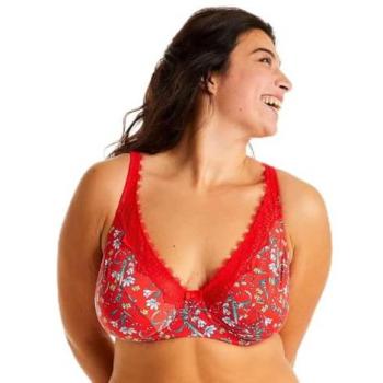 Soutien-gorge rouge avec armatures
