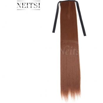Neitsi 22 Long Straight Synthetic Clip-in Ponytail with Heat-Resistant Hair Pins for Women (#30)