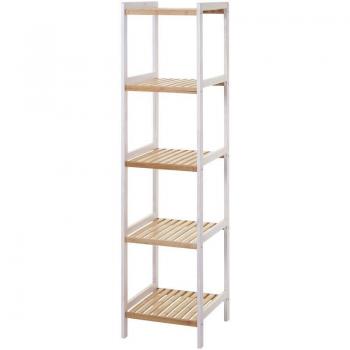 Design Eco Bagno – Scaffale Pino e Bambù 5x