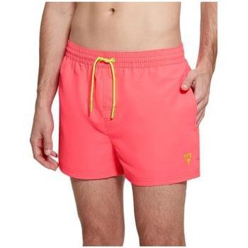 Maillot de bain Guess patch rose pour homme
