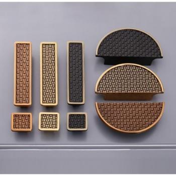 3.75'' Retro Semicircle Black Drawer Pull