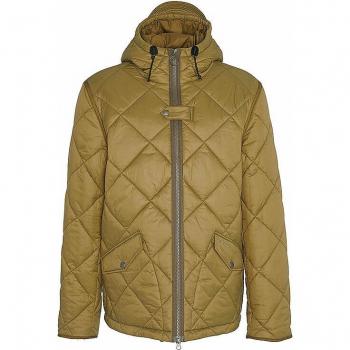 Olivfarbene Barbour Steppjacke mit Stehkragen für Männer, XL