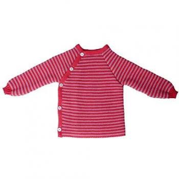 Polo Bambino Merino Rosa a Righe