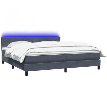 VidaXL Komfort Boxspringbett Dunkelgrau 180x210 cm