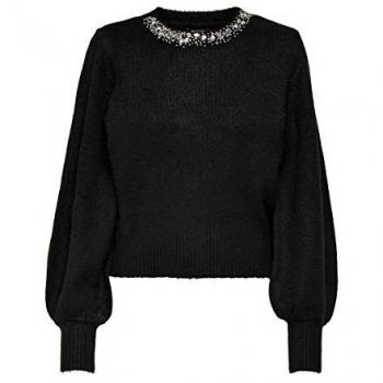 Maglione donna ONLY ONLELSA nero girocollo taglia L