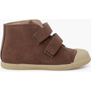 Botas de serraje para niños con doble tira adherente
