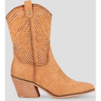 Botas Blogger Vallee Alta Camel Sintético 81277