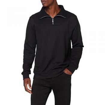 TRIGEMA Herren Sweatshirt mit Reißverschluss, Schwarz, Größe M