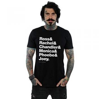 Friends Men's First Names Short Sleeve Shirt XXL Black