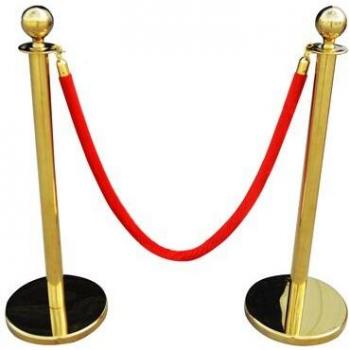 Velvet Rope Stanchions for Hotel and Construction Queue Lines