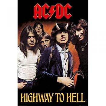AC/DC Highway To Hell Album Cover Poster Multicolor