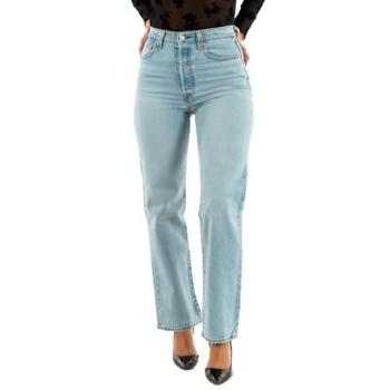 Jeans Levi's Ribcage Full Length Blu Pastello
