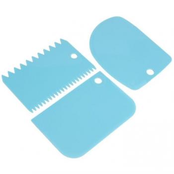 Silicone Dough Scraper and Slicer Set