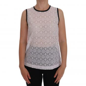 Dolce & Gabbana Floral Lace Sleeveless Top