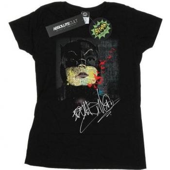 DC Comics Damen‑Batman TV‑Series‑Signatur‑Shirt, 100 % Baumwolle