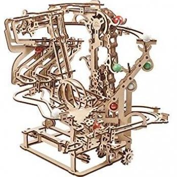 ChainLift Marble Run System – Mechanical Wood Model