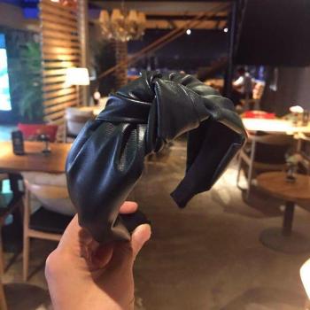 Sombrero de cuero PU para el cabello