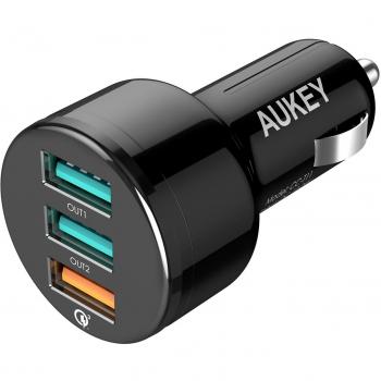AUKEY Quick Charge 3.0 Kfz‑Ladegerät 42 W – Kompatibel mit Samsung, LG, HTC & Apple