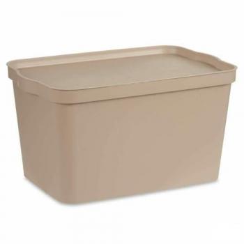 Kit 6x Contenitori in Plastica Beige 24L