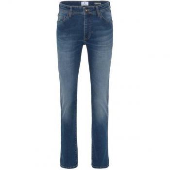 DELMAO Herrenjeans Reed, blau used, elastischer Stoff